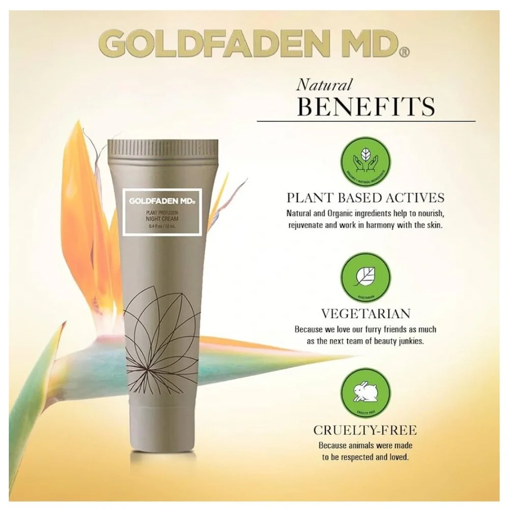 Goldfaden MD Night Cream 🌿🆕🌿 Plant Profusion Night Cream 12ml $29 value